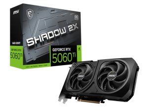 RTX5060TISHADOW2XOCPLUS MSI GeForce RTX 5060 Ti SHADOW 2X OC PLUS GDDR7 16GB Graphics Card wr 01 1