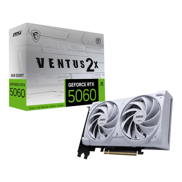 RTX5060VENTUS2XOC8GW MSI GF RTX 5060 VENTUS 2X OC 8GB WH wr 01 1 RTX5060VENTUS2XOC8GW MSI GF RTX 5060 VENTUS 2X OC 8GB WH wr 01 1