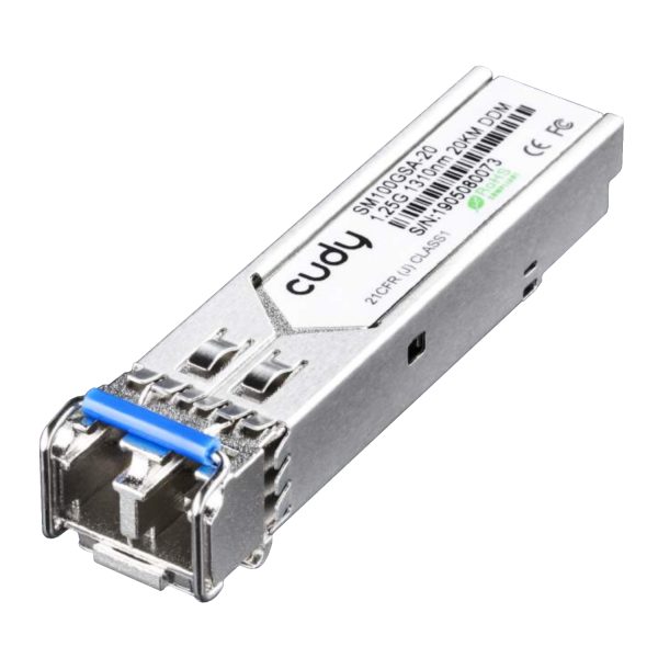 SM100GSA 20 Cudy SM100GSA 20 Single Mode 1.25Gbs SFP Module wr 01 1