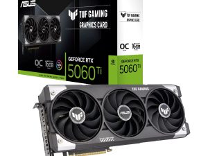 TUF RTX5060TI O16G ASUS TUF Gaming GeForce RTX 5060 Ti 16GB GDDR7 OC Edition – Black wr 01a TUF RTX5060TI O16G ASUS TUF Gaming GeForce RTX 5060 Ti 16GB GDDR7 OC Edition – Black wr 01a