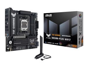 TUFGAMINGB850MPLUSWIFI7 ASUS TUF Gaming B850M Plus WIFI AMD AM5 M ATX Gaming Motherboard wr 01a