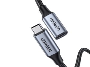 US372-30205-wr-01-1.jpg UGREEN Type-C 3.1 Gen2 Extension Cable – 10Gbps, PD 100W (1m)