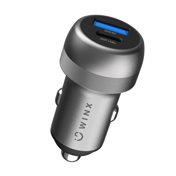 WX CC102 WINX POWER Fast 89W Car Charger Silver wr 01a 1