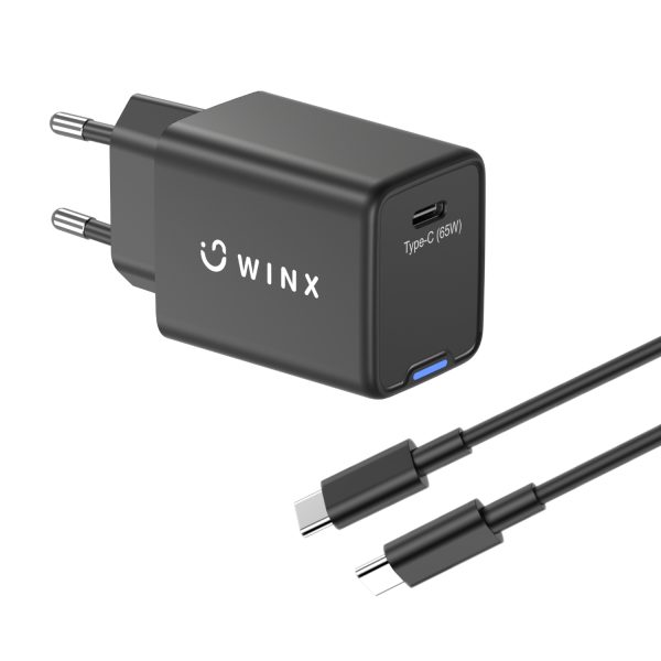 WX WC105 WINX POWER Pro Type C 65W GaN Wall Charger Black wr 01a 1 WX WC105 WINX POWER Pro Type C 65W GaN Wall Charger Black wr 01a 1