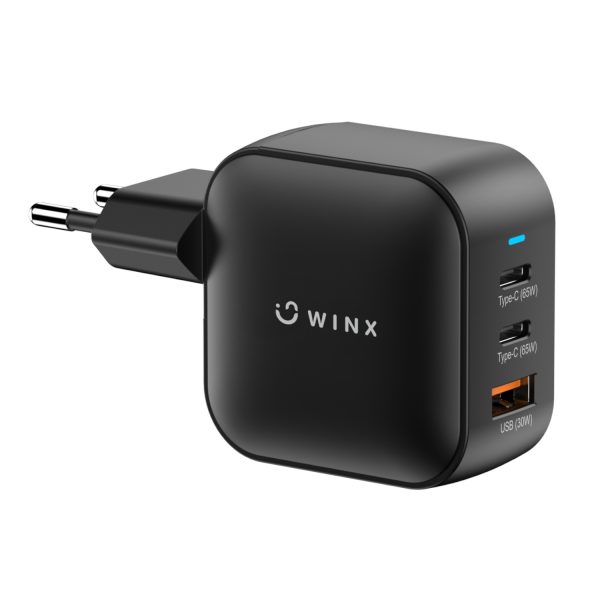 WX WC108 WINX POWER Max 65W GaN Wall Charger Black wr 01 1 WX WC108 WINX POWER Max 65W GaN Wall Charger Black wr 01 1