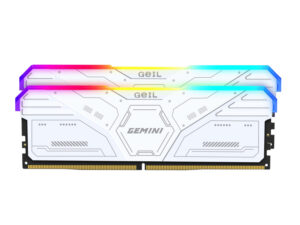 GAMSW532GB6000C36CDC GeIL Gemini RGB 32GB DDR5 6000MHz Desktop Gaming Memory Kit 2 x 16GB – White wr 01 GAMSW532GB6000C36CDC GeIL Gemini RGB 32GB DDR5 6000MHz Desktop Gaming Memory Kit 2 x 16GB – White wr 01