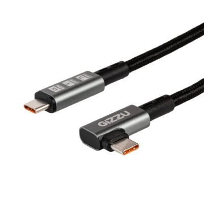 GIZZU GCPCC10010G90 01 100W 10Gbps Type C Angled 1m Cable ANGLED 9154 Edit 2500x2500 1.jpg