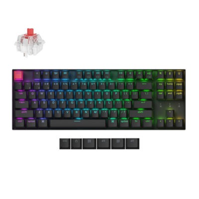 K8X H1 Keychron K8 QMK 80 TKL Wireless Mechanical Keyboard V2 Red Switches Black wr 01a 1.jpg