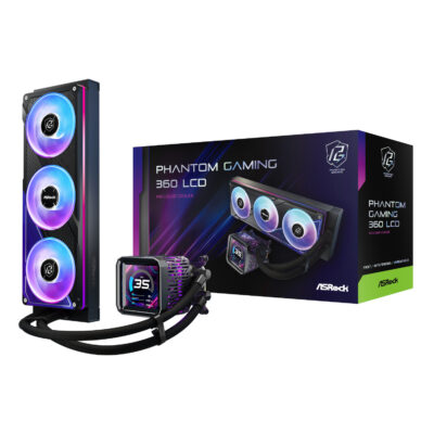 PHANTOM GAMING 360 LCD ASRock Phantom Gaming 360 LCD All in one Liquid CPU Cooler Black wr 01a 1.jpg PHANTOM GAMING 360 LCD ASRock Phantom Gaming 360 LCD All in one Liquid CPU Cooler Black wr 01a 1.jpg