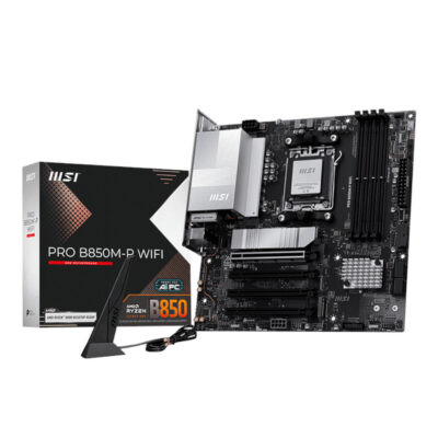 PROB850M PWIFI MSI PRO B850M P WIFI AM5 mATX Motherboard Black wr 01a 1.jpg PROB850M PWIFI MSI PRO B850M P WIFI AM5 mATX Motherboard Black wr 01a 1.jpg
