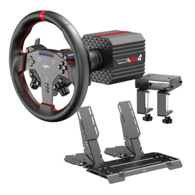PXN VD4BUNDLEABT PXN VD4 Direct Drive Sim Racing Wheel – PD HM Dual Pedal – Z8 Clamp Bundle Black wr 01a 1.jpg
