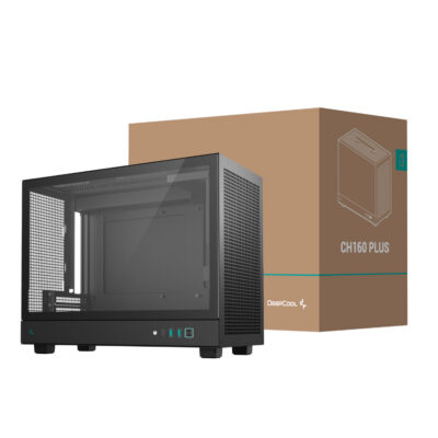 R CH160 BKNGM0 G DeepCool CH160 PLUS Micro ATX Chassis Black wr 01a 1.jpg R CH160 BKNGM0 G DeepCool CH160 PLUS Micro ATX Chassis Black wr 01a 1.jpg