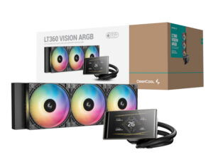 R LT360VISIONBKAMMC G 1 DeepCool LT360 Vision ARGB 4.5 inch LCD All in one CPU Liquid Cooler Black wr 01a 1.jpg R LT360VISIONBKAMMC G 1 DeepCool LT360 Vision ARGB 4.5 inch LCD All in one CPU Liquid Cooler Black wr 01a 1.jpg