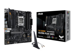 TUFGAMINGA620M PLUSWIFI Asus TUF Gaming A620M PLUS AM5 WIFI M ATX Motherboard wr 01a 1.jpg