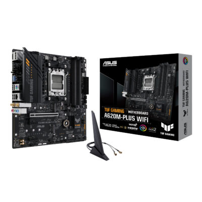 TUFGAMINGA620M PLUSWIFI Asus TUF Gaming A620M PLUS AM5 WIFI M ATX Motherboard wr 01a 1.jpg TUFGAMINGA620M PLUSWIFI Asus TUF Gaming A620M PLUS AM5 WIFI M ATX Motherboard wr 01a 1.jpg