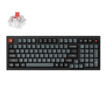 V5U D1 Keychron V5 Ultra 96 8K Red Switch Hot Swap Keychron Silk POM RGB Wireless Keyboard Black wr 01a 1.jpg V5U D1 Keychron V5 Ultra 96 8K Red Switch Hot Swap Keychron Silk POM RGB Wireless Keyboard Black wr 01a 1.jpg